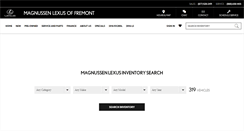 Desktop Screenshot of magnussenlexusfremont.com